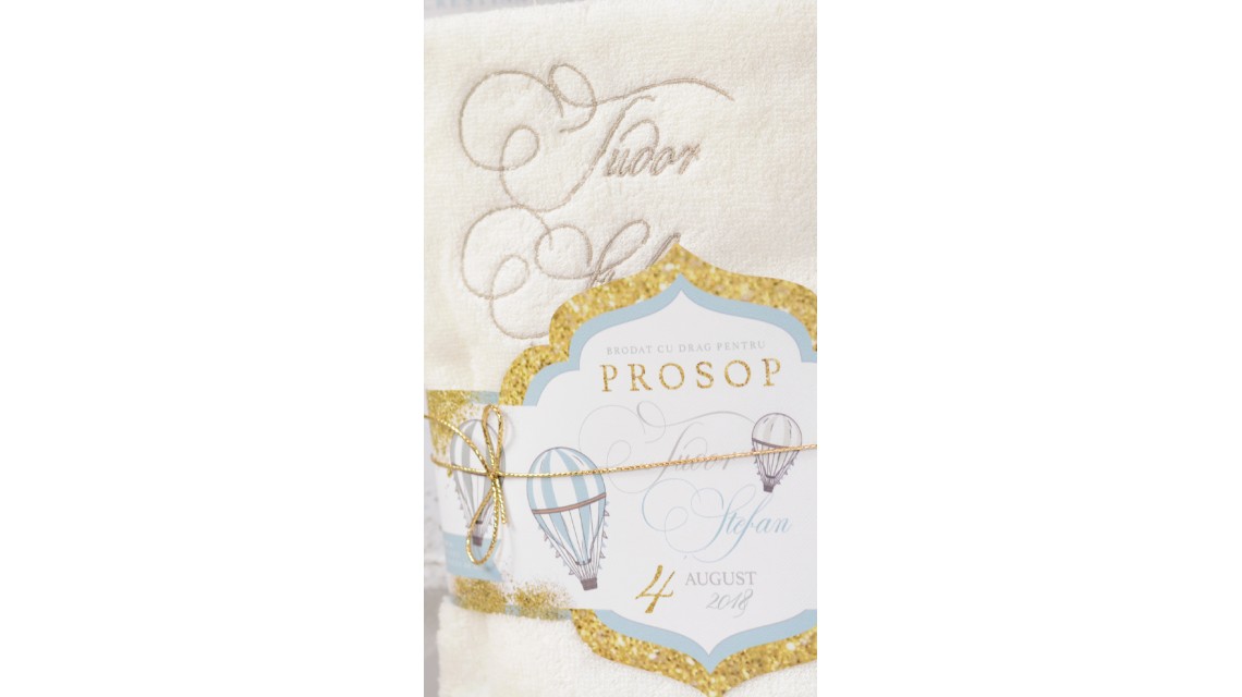 Trusou de botez pentru baieti cu baloane de aer cald, Glam Journey 7